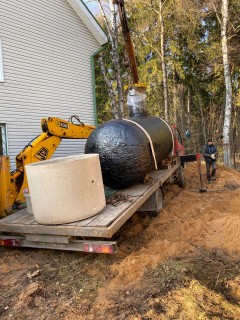 Установка газгольдера под ключ 6000 л., 400 - 700 кв.м. Установка газгольдера под ключ 6000 л., 400 - 700 кв.м.