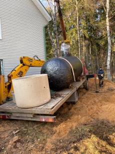 Установка газгольдера под ключ 6000 л., 400 - 700 кв.м. Установка газгольдера под ключ 6000 л., 400 - 700 кв.м.